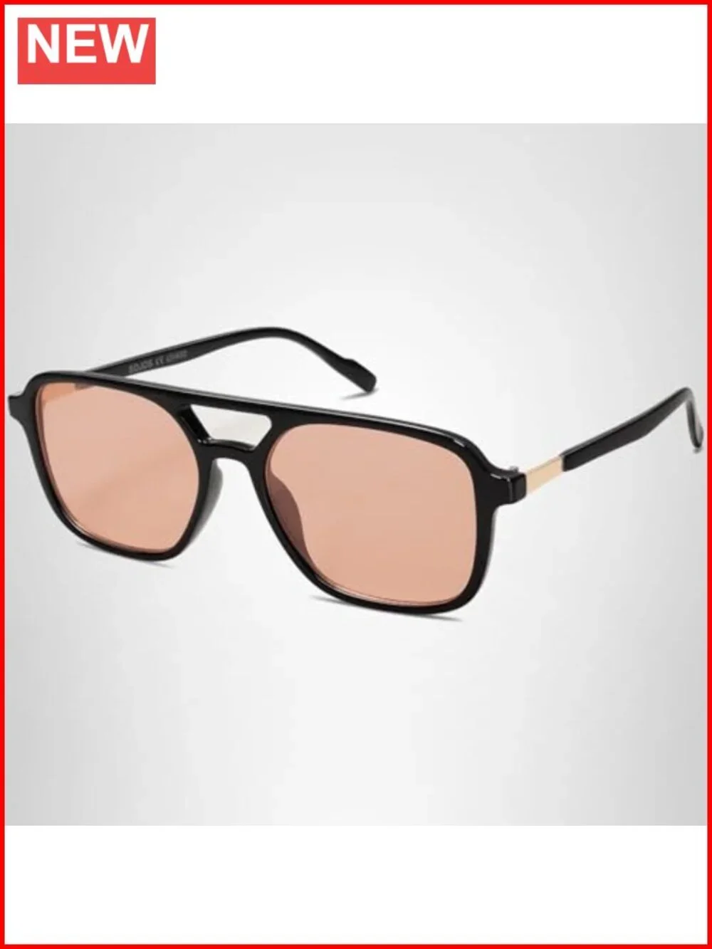 Retro Aviator Sunglasses for Women Men Trendy Rectangle Shades UV400